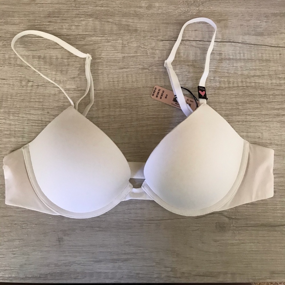Victoria’s Secret 34B NWT White Plunge Push-up Bra
